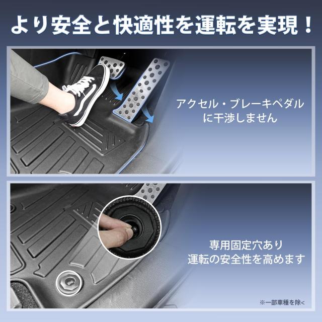 Cartist RAV4 50系 に適用 フロアマット カーマット 2019.4-現行 3Dフロアマット 防水マット 滑り防止 セカンドマット 耐汚れ ガソリン車_5