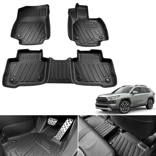Cartist RAV4 50系 に適用 フロアマット カーマット 2019.4-現行 3Dフロアマット 防水マット 滑り防止 セカンドマット 耐汚れ ガソリン車_8
