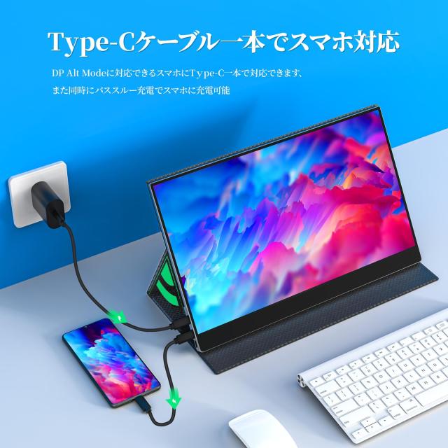 モバイルモニター モバイルディスプレイ cocopar 15.6インチ スイッチ用モニター 非光沢IPSパネル 薄い 軽量 1920x1080FHD モバイルモニター⁄モバイルディスプレイ⁄cocopar 13.3インチ⁄スイッチ