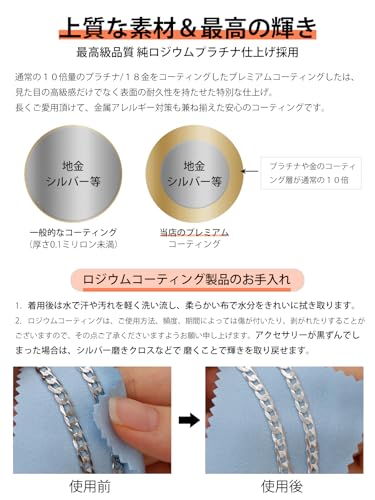 Silvora] シルバー925 喜平 ネックレス メンズ 人気 金属アレルギー