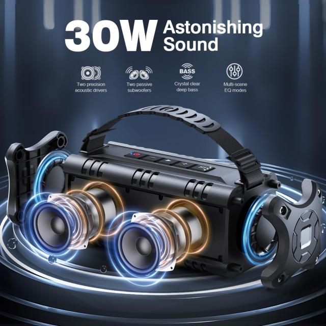 Bluetoothスピーカー　W-KING 30Wポータブルワイヤレススピーカー Amazon.co.jp: Bluetoothスピーカー、W-KING 30Wポータブル