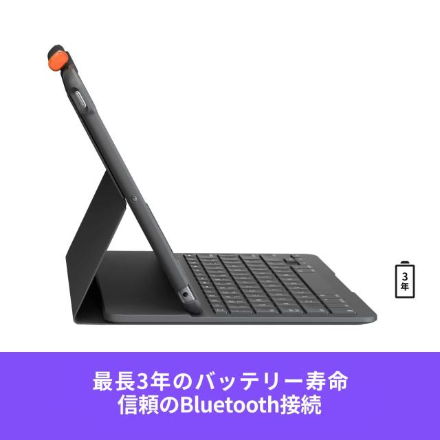 ロジクール iPad 10.2 インチ 対応 第9世代 第8世代 第7世代 キーボード iK1055BK グラファイト SLIM FO