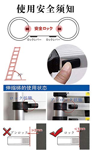 Easy tool伸縮はしご 最長6.2m 耐荷重150kg 伸縮梯子 折り畳み