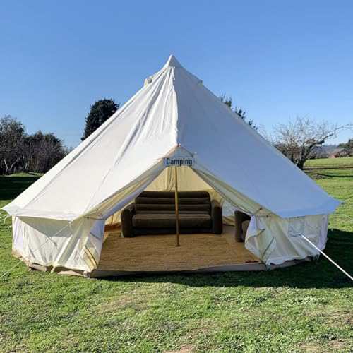 Safari Camping 屋外4シーズン防水3/4/5/6 meterオックスフォードベルテントbell tent (白いオックスフォードのテント,  直径4meter)の通販はau PAY マーケット - hkマーケット | au PAY マーケット－通販サイト