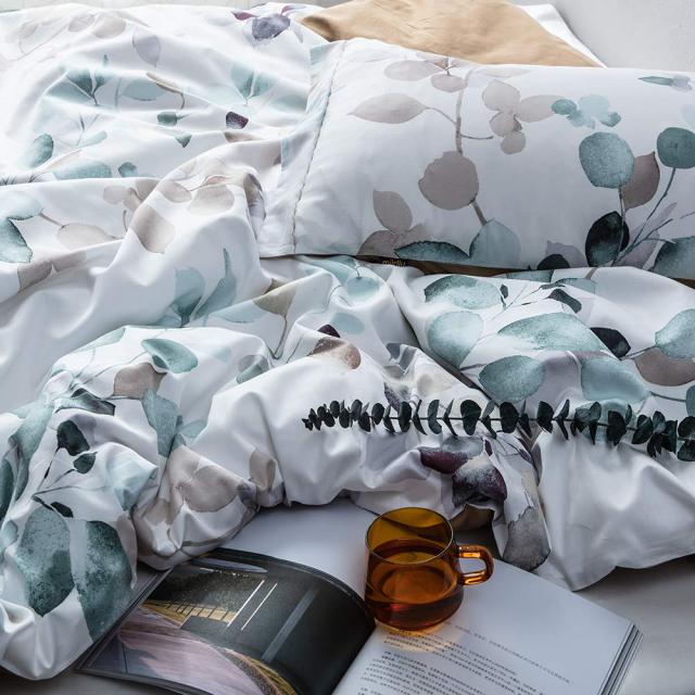 MILDLY 布団かばーシングル 4点セット エジプト超長綿100% 布団カバーセット シングル：掛け布団カバー ボックスシーツ 枕カバー*2 MILDLY 布団カバーシングル 4点セット エジプト超長綿100% 布団カバー