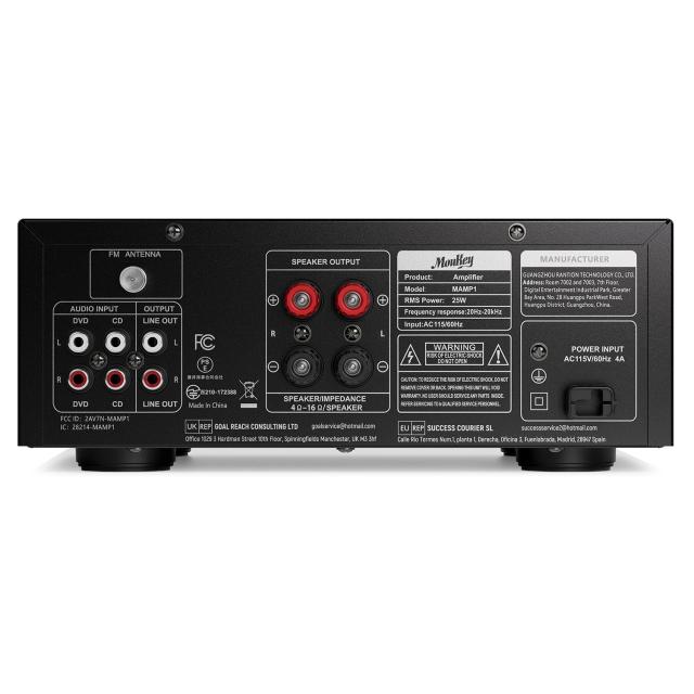 Moukey パワーアンプ システム マイクミキサー 220W Bluetooth対応