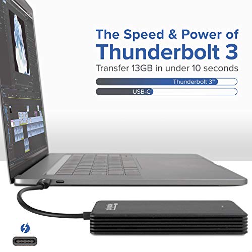 Plugable Thunderbolt 3 NVMe SSD ドライブ - 512GB、読み書き転送レート 2400MBs/1800MBs までサポートの通販は