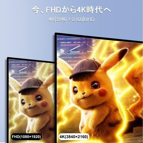 モバイルモニター 13.3 IVV モバイルディスプレイ 一体自立式 4K 3840x2160 ゲームモニター IPS液晶パネル USB Type-C MINI HDMI XBOX/Swの通販は
