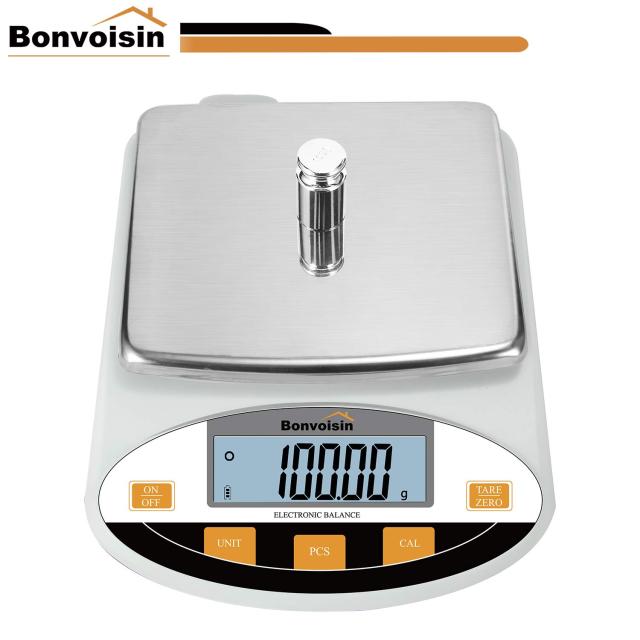 Bonvoisin デジタルはかり 1000gx0.01g 精密電子はかり 10mg 高