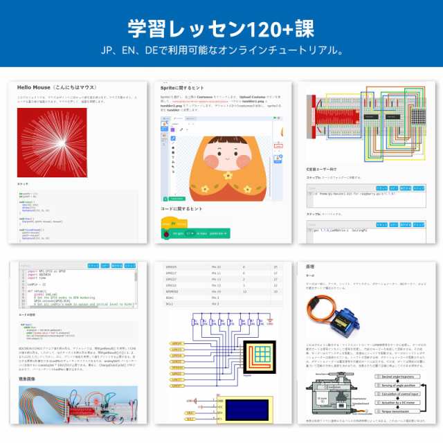 SunFounder Raspberry pi 用のスターター電子工作キット, ラズパイプログラミング,  オンライン日本語説明書800+ページ詳細な教本と豊富なの通販はau PAY マーケット - エブリデイセレクト | au PAY マーケット－通販サイト