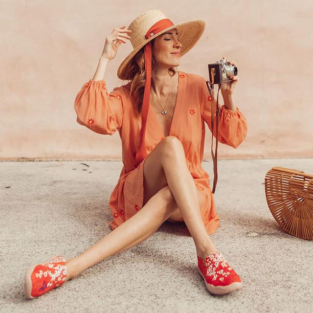 UIN 旅行靴 スリッポン レディース スニーカー 和風コレクション 靴