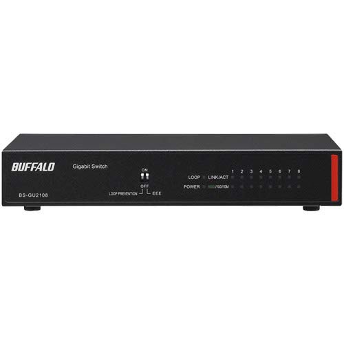 バッファロー BS-GU2108 法人向け Giga対応 Layer2 アンマネージスイッチ 8ポート