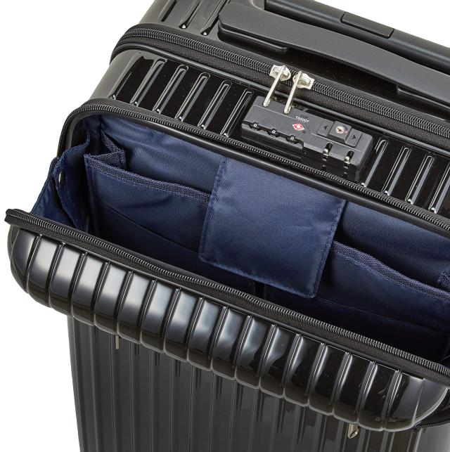 [エース] スーツケース キャリーケース キャリーバッグ 機内持ち込み sサイズ 1泊2日 2泊3日 34L フロントポケット 13.3inch PC収納 キャ