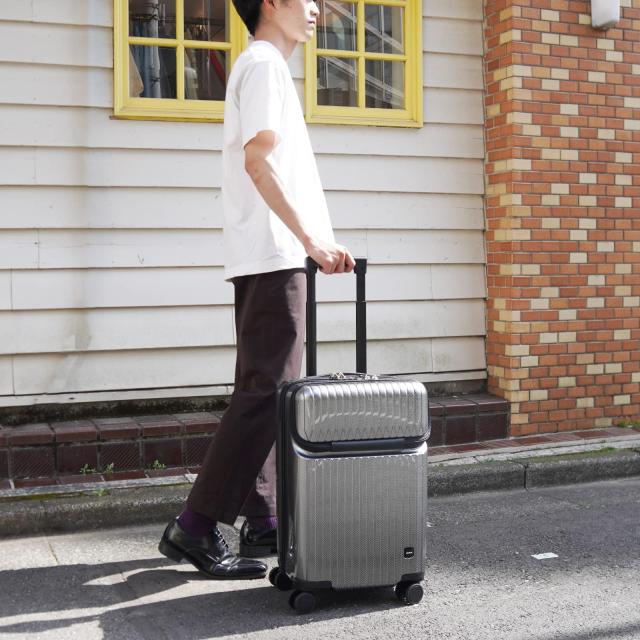 [エース] スーツケース キャリーケース キャリーバッグ 機内持ち込み sサイズ 1泊2日 2泊3日 34L フロントポケット 13.3inch PC収納 キャ