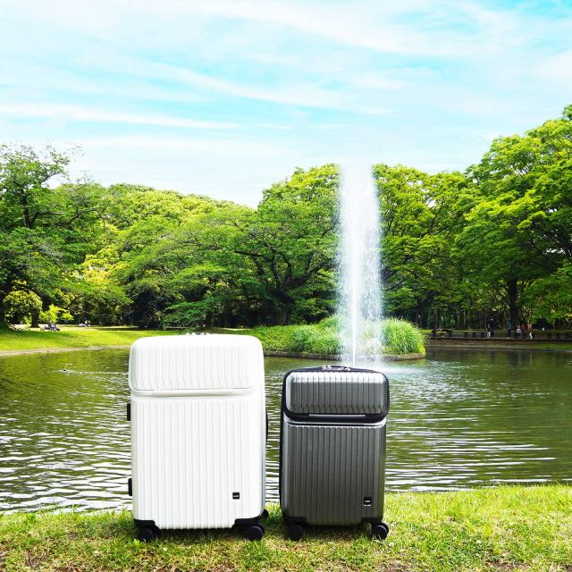 [エース] スーツケース キャリーケース キャリーバッグ 機内持ち込み sサイズ 1泊2日 2泊3日 34L フロントポケット 13.3inch PC収納 キャ