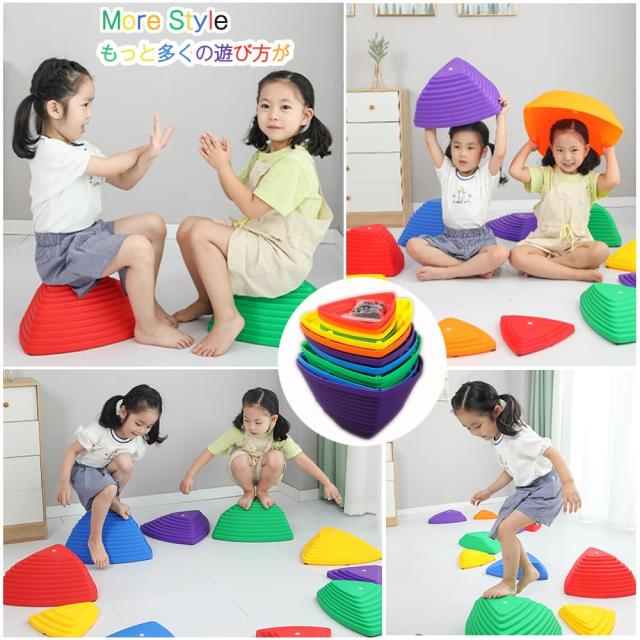 LUDNEE バランスストーン バランスボード 子供用 遊びで子供のバランス感覚と運動能力がアップ 体幹 トレーニング 安全 スポーツ アウト_6