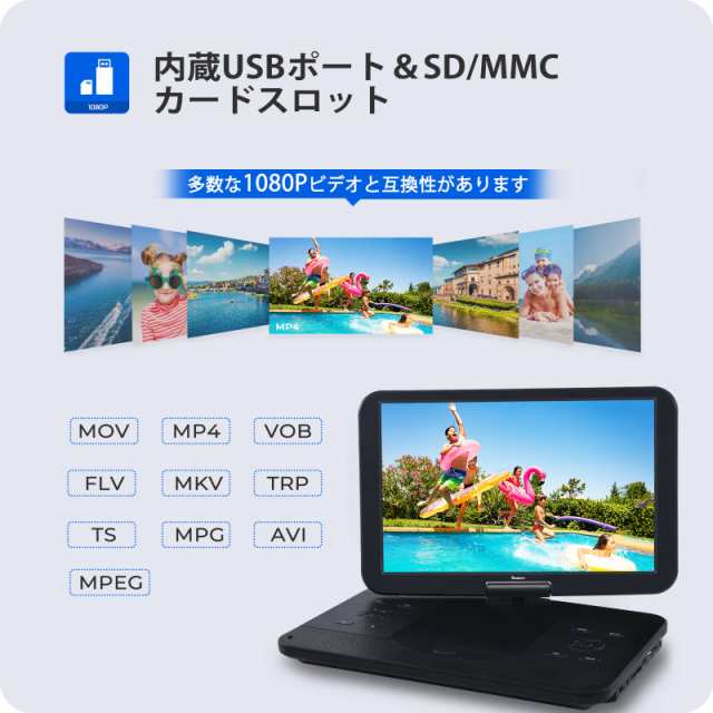 NAVISKAUTO 大画面 17.6型 ポータブルブルーレイプレーヤー HDMI入力 HDMI出力 15.4インチ スマホ同期 Fire TV  Stick対応 blu-ray BD HDMの通販はau PAY マーケット - KiraKira Market | au PAY  マーケット－通販サイト