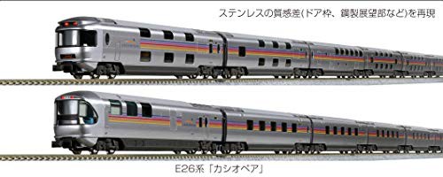 KATO Nゲージ E26系「カシオペア」 6両基本セット 10-1608 鉄道模型 客車 ホワイト