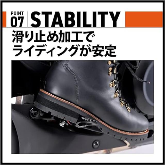 デイトナ(Daytona) バイク用 マウンテンブーツ 25.5cm/メンズ 本革 牛革 シフトパッド内蔵 サイドジップ HBS-005 ブラック 16840_6