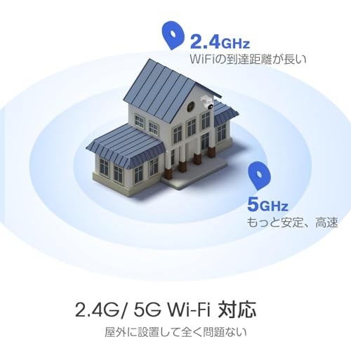 【 5MP・5倍光学ズーム・自動追尾 】Ctronics 防犯カメラ 屋外 自動追尾 AI検知 5GWi-Fi スマート暗視 プリセット機能 音光威嚇 ONVIF/FTの通販は