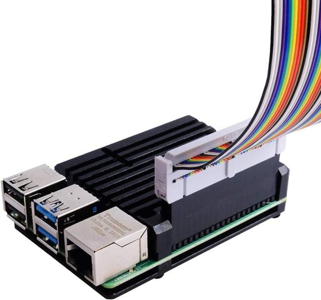 GeeekPi Raspberry Pi 4 ケース、Raspberry Pi 4B 用パッシブ冷却/熱