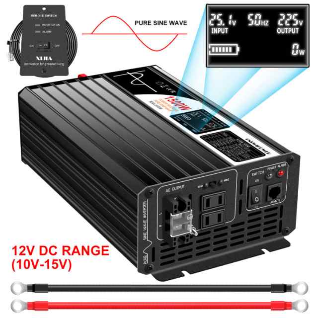 Xijia 1500W 正弦波 インバーター 100vから12v変換器 コンセント 50Hz/60Hz,カーインバーター,AC コンセント×2 非常電源 ・に 防災 太陽の通販はau PAY マーケット - ks-shop2 | au PAY マーケット－通販サイト