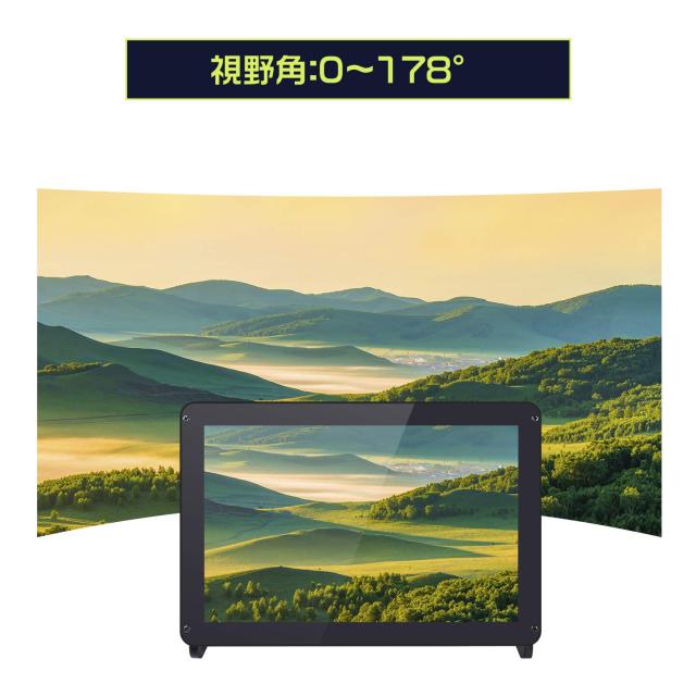 SunFounder Raspberry Pi 4B用のモニター,10.1インチIPS HDMI LCDディスプレイ, 1280x800,ボタン操作,ラズパイケース,カメラホルダー＆ス_1