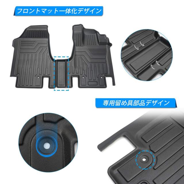 Cartist ニッサン セレナ C27型 フロアマット 立体 カーマット SERENA C27 2016-2022年 3Dフロアマット 防水マット 耐摩擦 耐汚れ TPE素の通販は