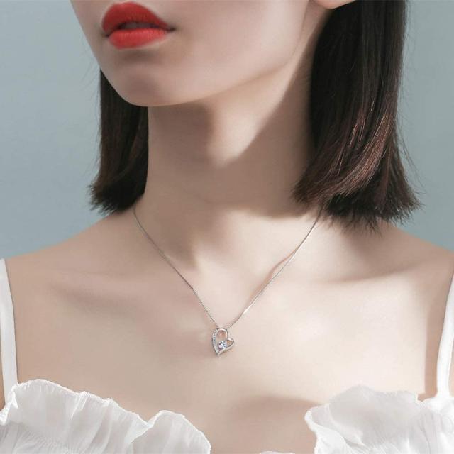 Jeconpal] ネックレス レディース 純銀925 オープンハート