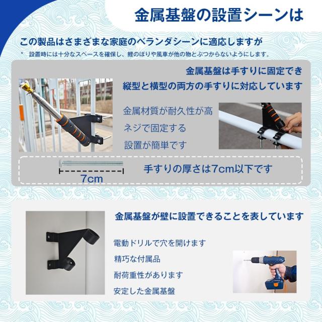 元気人形工房 鯉のぼり こいのぼり 金箔 1.5mセット ベランダ用 子供の日 端午の節句 初節句 こどもの日 五月五日 2m伸縮スタンド付 高級_2