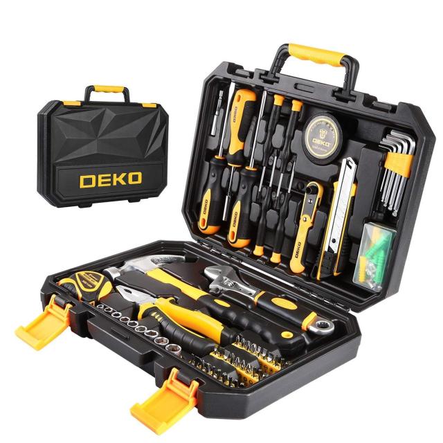 DEKO 100点 ホームツールセット 工具セット 家庭用 日曜大工 DIYセット 