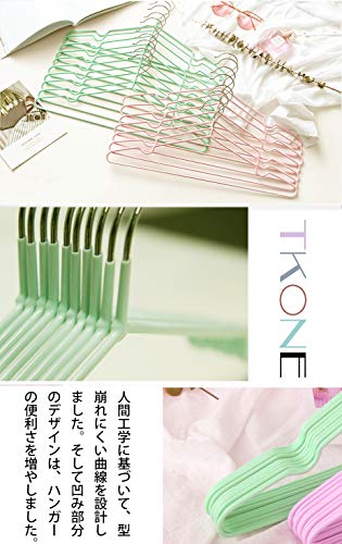 tkone ハンガー すべらない PVC特殊ラバー加工 50本組 かたくずれ防止 おしゃれ PVCコーティングハンガー 洗濯ハンガー 衣類ハンガー 多 その他洗濯用品