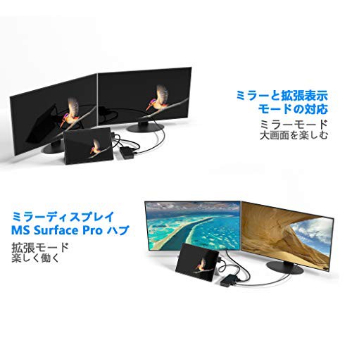 亜鉛合金ボディー】Surface Pro 4/5/6用のSurface Proドッキングステーション、3つのビデオディスプレイポート（HDMI +  DP + VGA）、10の通販はau PAY マーケット - Rosso market（ロッソマーケット） au PAY マーケット店 | au  PAY マーケット－通販サイト