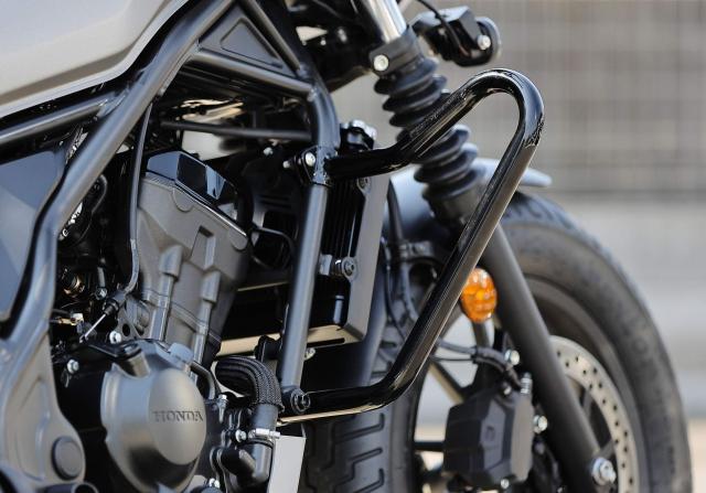 キジマ (kijima) バイク エンジンガード レブル REBEL250(’17-’20) CL250/500 スチール製ブラック仕上げ 405-238_1