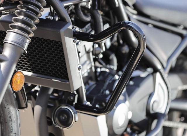 キジマ (kijima) バイク エンジンガード レブル REBEL250(’17-’20) CL250/500 スチール製ブラック仕上げ 405-238_2