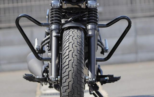 キジマ (kijima) バイク エンジンガード レブル REBEL250(’17-’20) CL250/500 スチール製ブラック仕上げ 405-238_3
