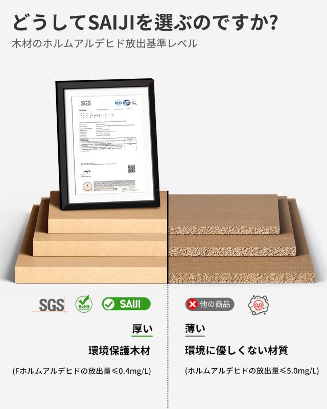 SAIJI 折りたたみミニテーブル「安定性強化版」ローテーブル ベッド用 軽量 大容量天板 角度・高さ調整可能 引き出し＆ブックスタンド付き_1