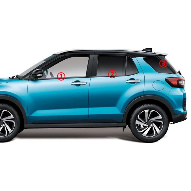 RUIQ トヨタ 新型 ライズ 200系 専用 外装 クロームメッキ フロント ヘッドライト アイライン ガーニッシュ Toyota RAI RUIQ トヨタ 新型 ライズ 200系 専用 外装 クロームメッキ ボンネット