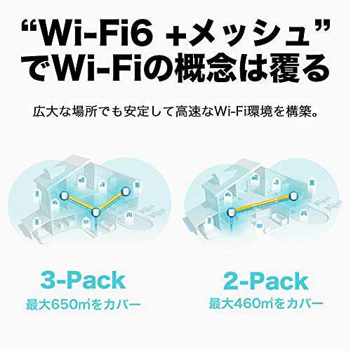 TP-Link メッシュ WiFi 6 ルーター dual band 【 PS5 / ipad/Nintendo