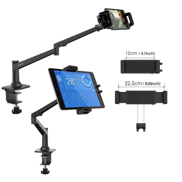 Smatree iPad スタンド 卓上アーム 4.7〜12.9インチ対応 ブラック_2