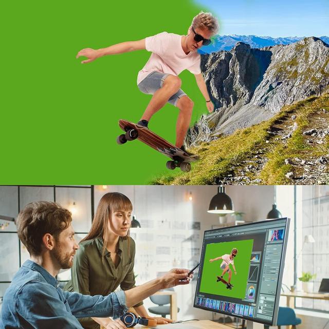EMART グリーンバック 自立式 クロマキー Zoom、Skypeバーチャル背景用 高さ調整可能 設置簡単 グリーンバックスタンド ビデオ通信、リモ_6