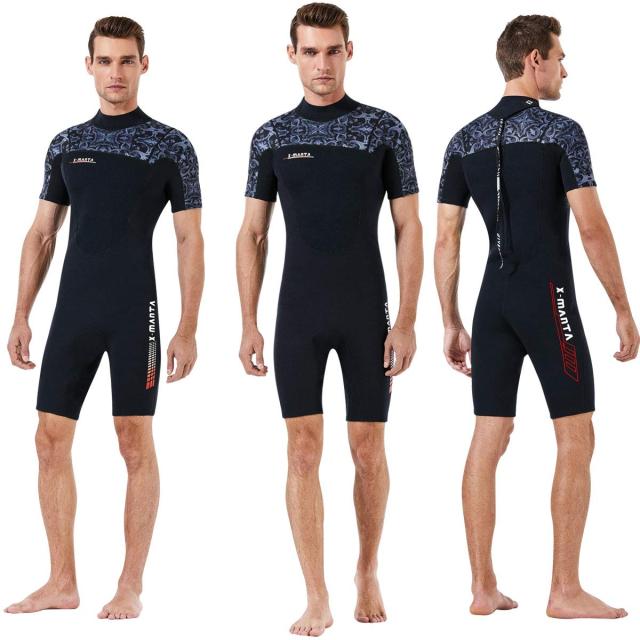 ウエットスーツ メンズ スプリング 3mm厚さ ネオプレン素材 フルスーツ ダイビング フィッシング バックジップスプリング マリンスポーツの通販は