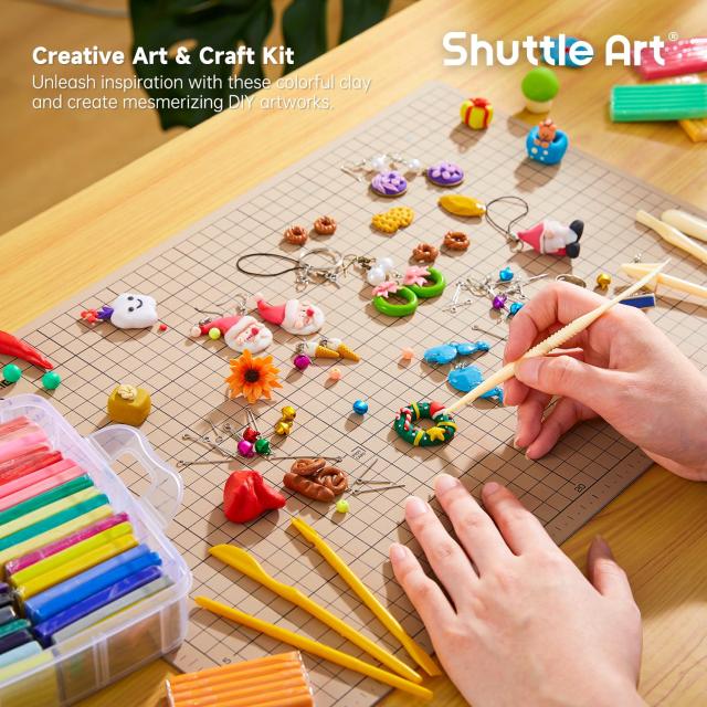 Shuttle Art オーブン粘土 ポリマークレイ 57色セット ポリマー