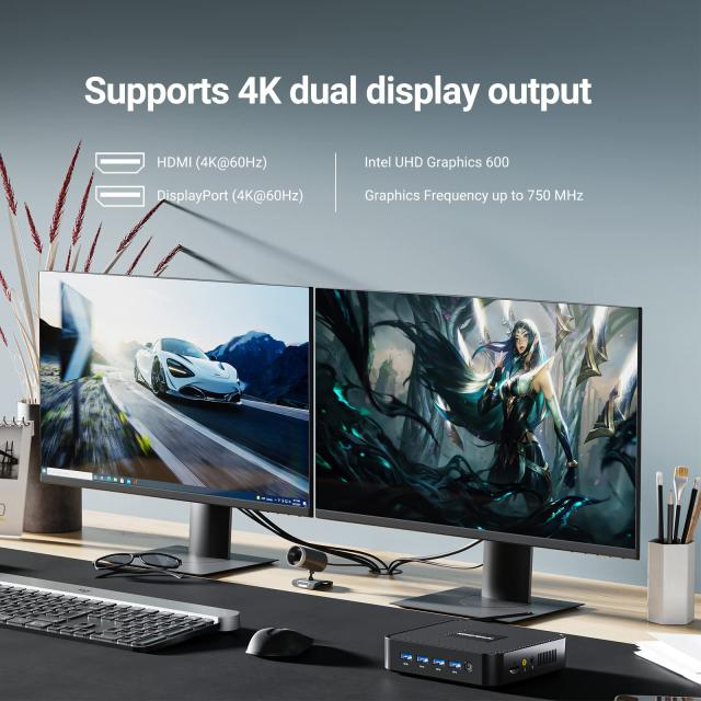 MINISFORUM GK41 ミニPC Celeron J4125 DDR4 8GB 256GB SSD