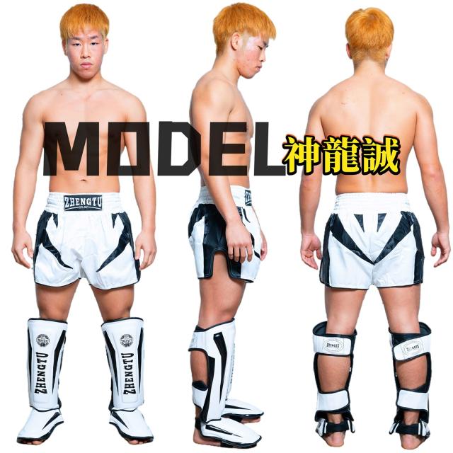 ZHENGTU レガース【RIZIN現役 第5代DEEPフライ級王者「神龍誠」推薦】ボクシング 足サポーター キックボクシング レッグガード すね当て
