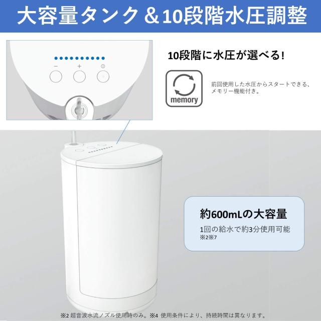 パナソニック 口腔洗浄器 ジェットウォッシャー ドルツ 白 EW-CDJ73-W