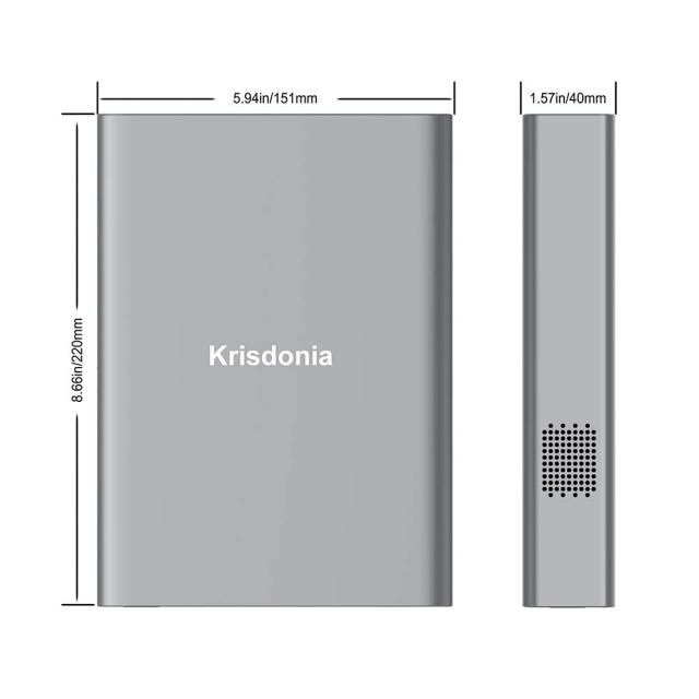 Krisdonia ポータブル電源 AC出力対応 モバイルバッテリー 222Wh