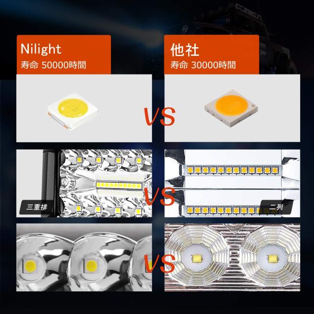 LED作業灯 デッキライト 60W作業灯 2個セット LED投光器 各種作業車に