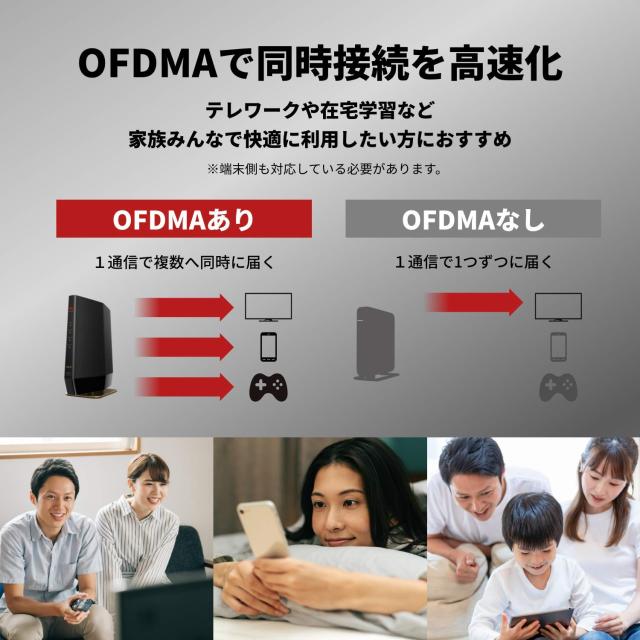 バッファロー WiFi ルーター無線LAN 最新規格 Wi-Fi6 11ax / 11ac AX5400 4803+574Mbps 日本メーカー 【iPhone13/12/11/iPhone SE(第二世の通販は