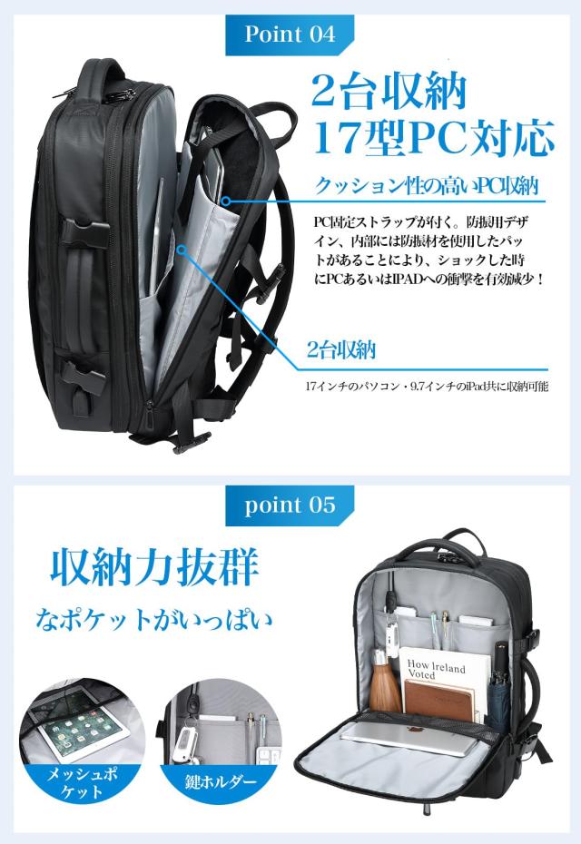 SUNOGE] リュック ビジネスリュック バックパック リュックサック 大